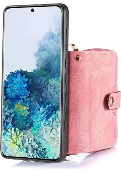 Samsung Galaxy S20 Için Kılıf Standı Fermuar Kapatma 7 Kart Yuvaları Ayarlanabilir (Yurt Dışından) fırsatları