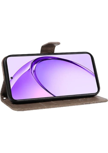 Oppo A3 Pro 5g Için Flip Case Ayrılabilir El Kayışı ile Kabartmalı Kelebek (Yurt Dışından)