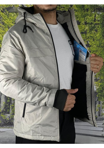 Ital Sıvı Geçirmez Kumaş Içikürklü Mont Manken Üzerindeki M Beden Boy 1.80 Kilo 80 Slimfit