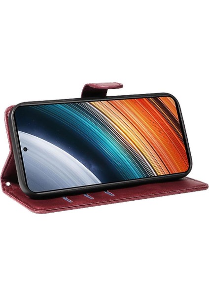 Xiaomi Poco F4 5g Cüzdan Telefon Kılıfı Için Filp Durumda Pu ile Ayrılabilir Siyah (Yurt Dışından)