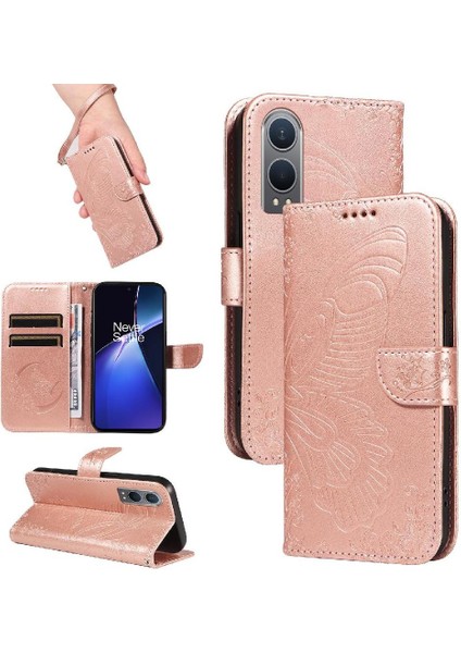 BDT Boutique Oneplus Nord Ce4 Lıte 5g Için Flip Case Kredi ile Ayrılabilir El Kayışı (Yurt Dışından)