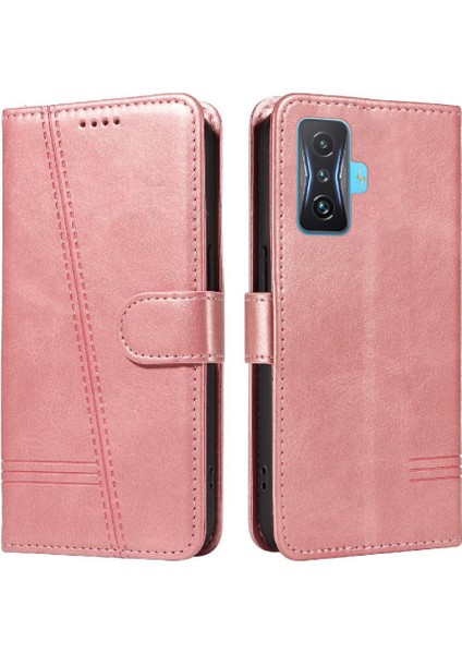 Xiaomi Poco F4 Gt Cüzdan Telefon Kılıfı Için Filp Durumda Pu ile Ayrılabilir Siyah (Yurt Dışından)