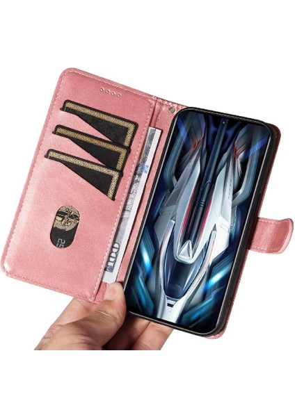 Xiaomi Poco F4 Gt Cüzdan Telefon Kılıfı Için Filp Durumda Pu ile Ayrılabilir Siyah (Yurt Dışından)