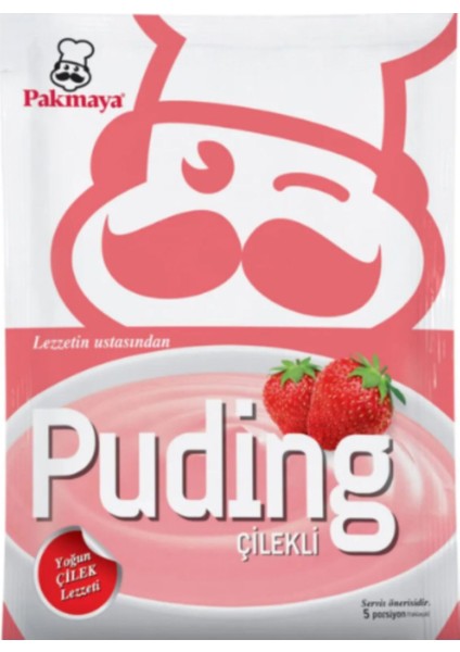 Çilekli Puding 125 gr x 6 Adet