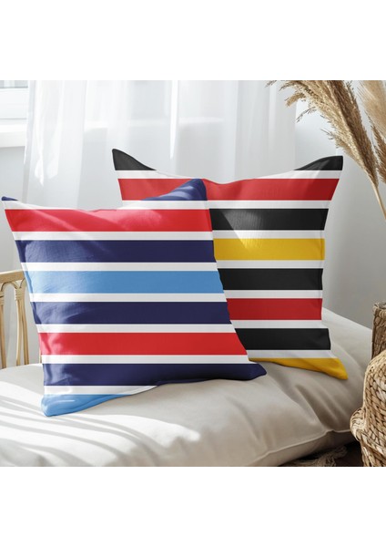 Modern Tasarımlı 2'li Yastık Içi ve Kırlent Kılıfı 45CM 113467