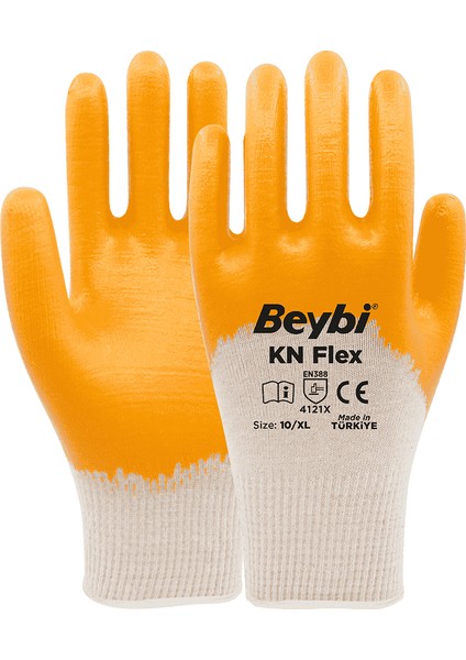Kn Flex Pamuk Nitril Eldiven (1 Paket :12 Çift)