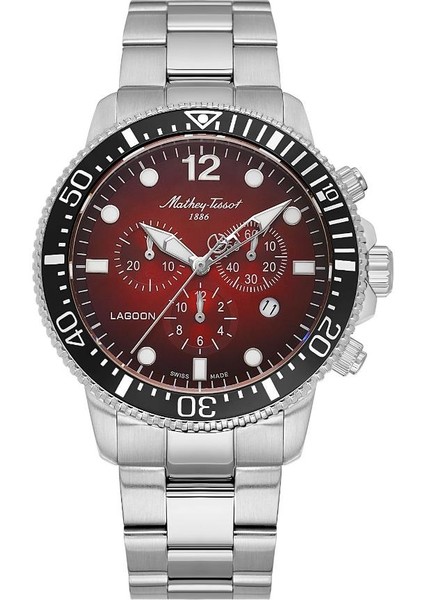 H123CHAR Swiss Made Safir Çizilmez Cam Fonksiyonlar Aktif Metalik Erkek Kol Saati
