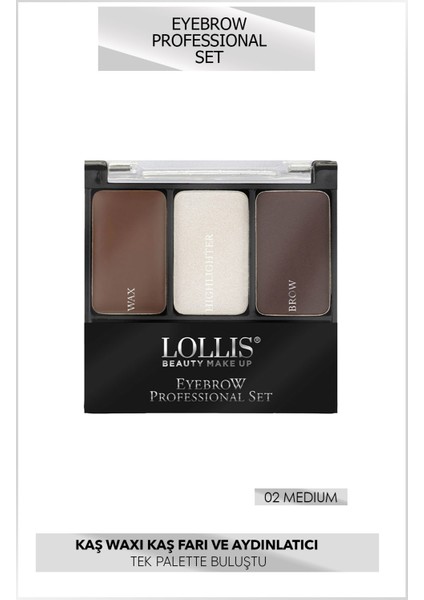 Eyebrow Professional Set 02 / 3'lü Profesyonel Kaş Seti 02 fiyatları