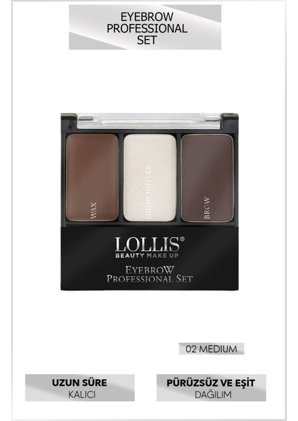 Eyebrow Professional Set 02 / 3'lü Profesyonel Kaş Seti 02 modelleri