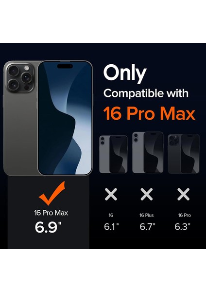 Apple iPhone16 Pro Max Şeffaf Silikon Kılıf & 2 Adet Temperli Cam Ekran Koruyucu Seti