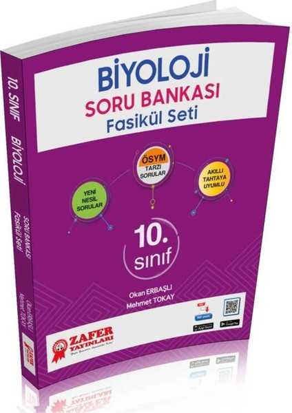 Zafer Yayınları 10. Sınıf Biyoloji Soru Bankası Fasikül Seti Video Destekli