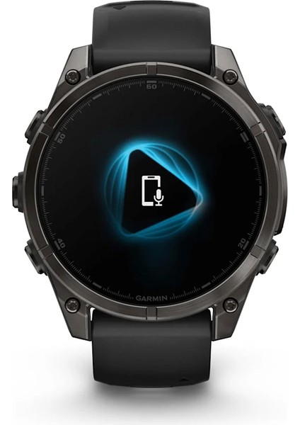 Fenix 8 – 47MM, Amoled Sapphire Karbon Gri Dlc Titanyum Siyah/gri Kayışlı