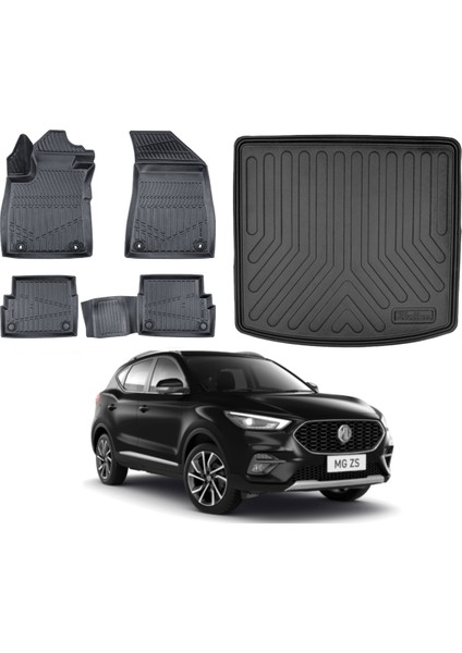 Mg Zs (Elektirikli) 2021 Model 3D Üst Bagaj Havuzu+3d Araca Özel Paspas Takımı Luxury Serisi