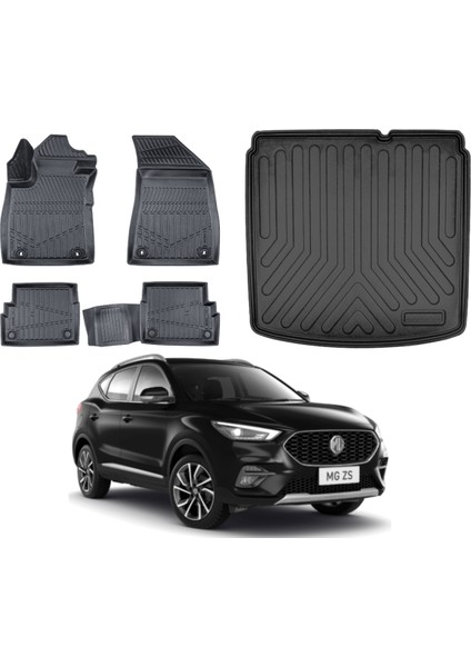 Mg Zs Benzinli 2023 Model 3D Üst Bagaj Havuzu+3d Araca Özel Paspas Takımı Luxury Serisi