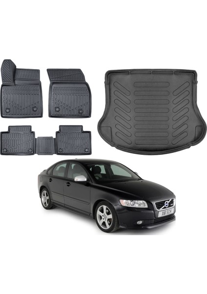 Volvo S40 2012 Model 3D Bagaj Havuzu+Paspas Takımı
