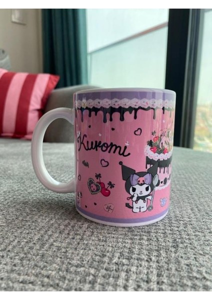 Kuromi Kupa Bardak - Pembe - Hediye Kutulu