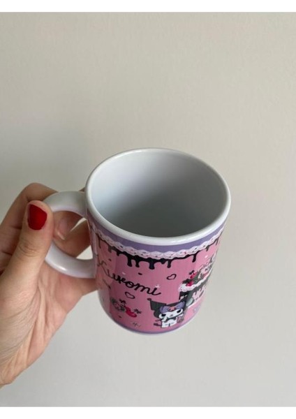 Kuromi Kupa Bardak - Pembe - Hediye Kutulu modelleri