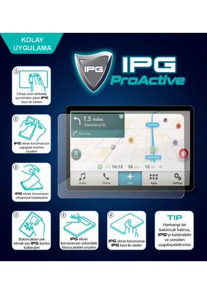 Garmin Dezl OTR500 - LGV500 Için 9h Nano Ipg Proactive Ekran Koruyucu fırsatları