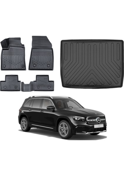 Mercedes Glb 2023 Model 3D Alt Bagaj Havuzu+Paspas Takımı