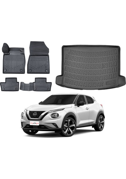 Nissan Juke 2024 Model 3D Üst Bagaj Havuzu+Paspas Takımı