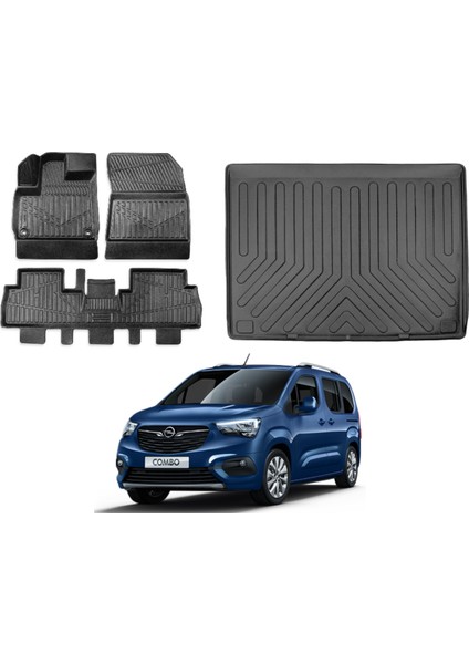 Opel Combo 2019 Model Seperatörlü Bagaj Havuzu+Paspas Takımı