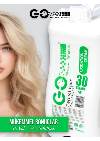 Oksidan Krem 30 Volume (%9) 5000 Ml.