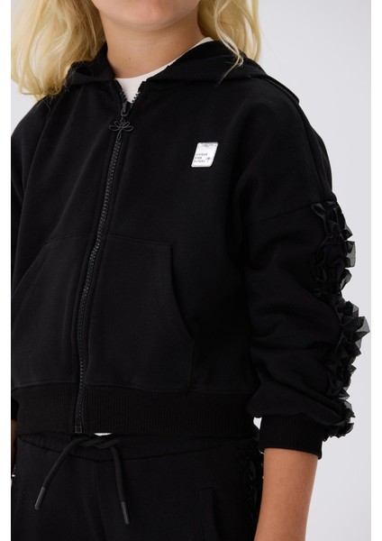 Bg Store Kız Çocuk Siyah Eşofman Üstü modelleri