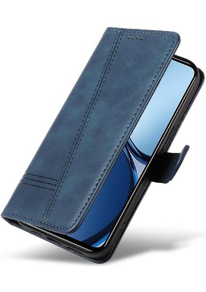 Realme C61 Preslenmiş Pu Deri Ayrılabilir Siyah Bilezik Durumda Için Filp Durumda (Yurt Dışından) fiyatları