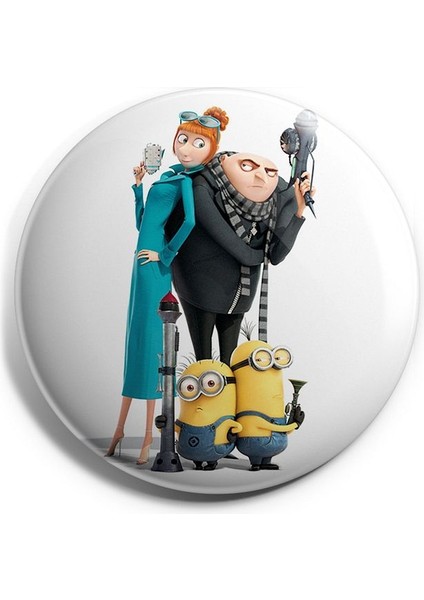 Major Selection Despıcable Me Guru ve Minyonlar Iğneli Çanta Rozeti
