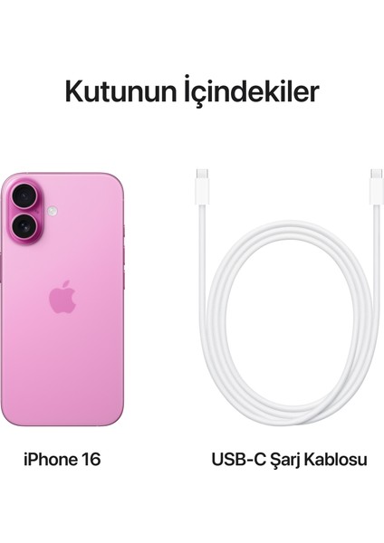 iPhone 16 128GB Pembe