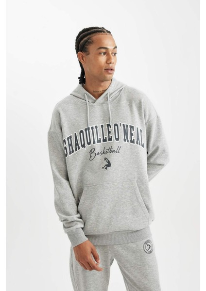 Fit Shaquille O'Neal Boxy Fit Kapüşonlu Sweatshirt D1517AX24AU