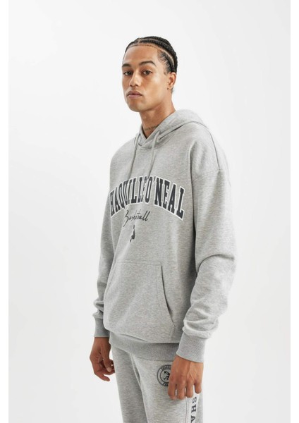 Fit Shaquille O'Neal Boxy Fit Kapüşonlu Sweatshirt D1517AX24AU