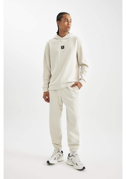 Fit Standart Fit Kapüşonlu Skuba Dalgıç Kumaş Sporcu Sweatshirt B4758AX24AU
