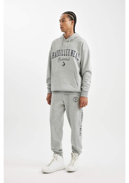 Fit Jogger Eşofman Altı Shaquille O'Neal Gri Standart Fit Cepli Uzun Paça D1556AX24AU