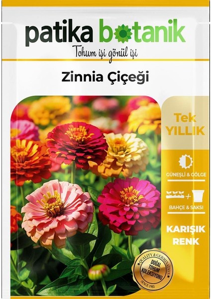 30 Adet Zinna Çiçek Tohumu