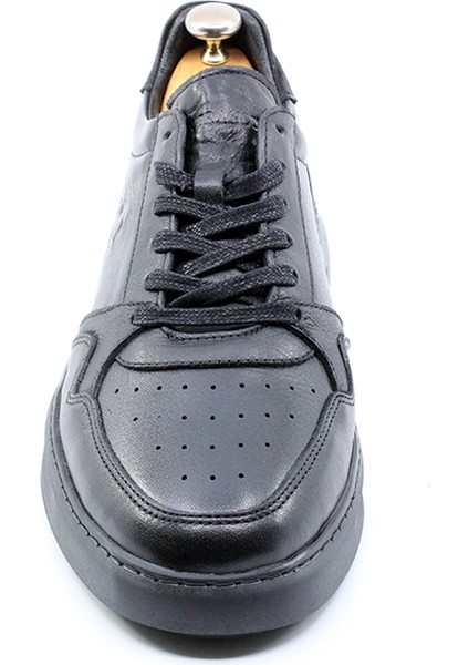 Deri Siyah Bağcıklı Erkek Sneakers & Spor Ayakkabı, Günlük Ayakkabı 24562 modelleri