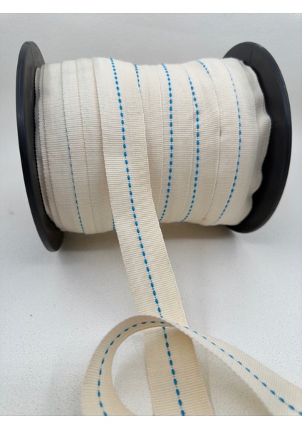 3 cm Puntalı Grogren Şerit-5 Metre (Ekru/mavi) fiyatları