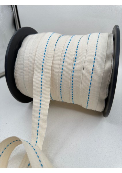 3 cm Puntalı Grogren Şerit-5 Metre (Ekru/mavi) modelleri