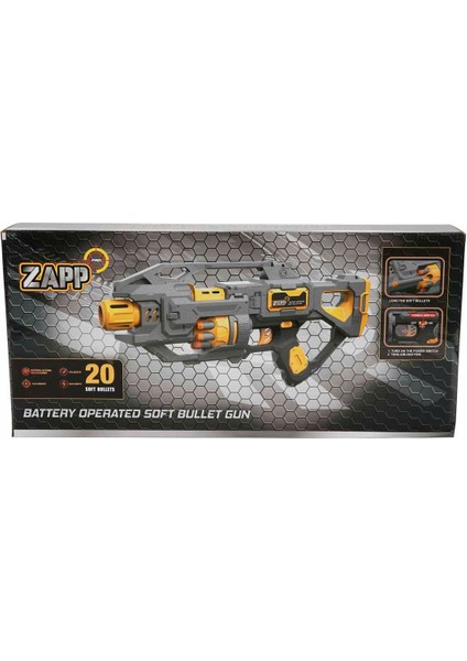 Zapp Toys 20 Mermili Sünger Dart Atan Silah 45 cm