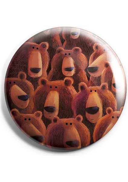 Major Selection Sevimli Ayıcıklar Iğneli Çanta Rozeti