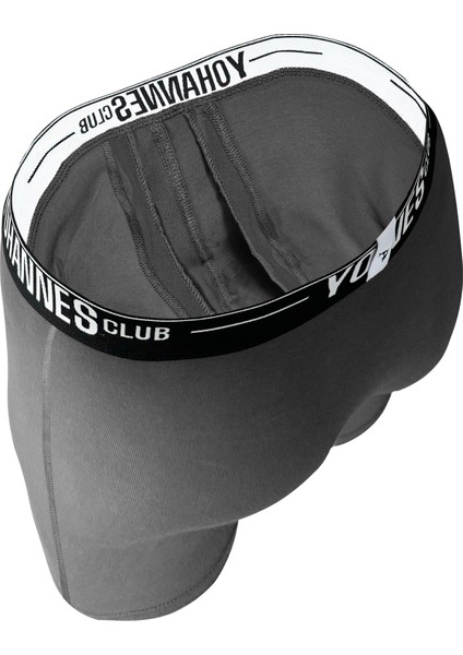 Yohannesclub, Erkek, Özel Seperatörlü Pamuklu Boxer,3'Lü, Antrasit, fırsatları