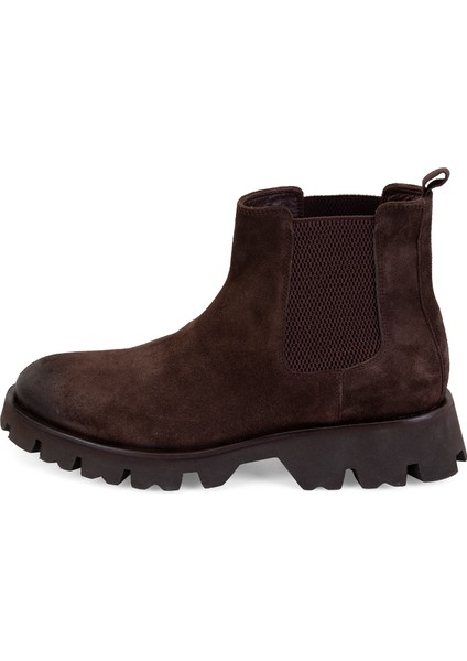 Everet Kahve Erkek Lastikli Deri Chelsea Bot modelleri