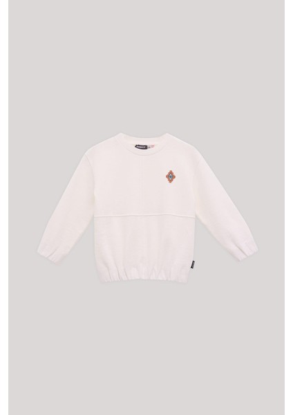 Bg Store Erkek Çocuk Ekru Sweatshirt