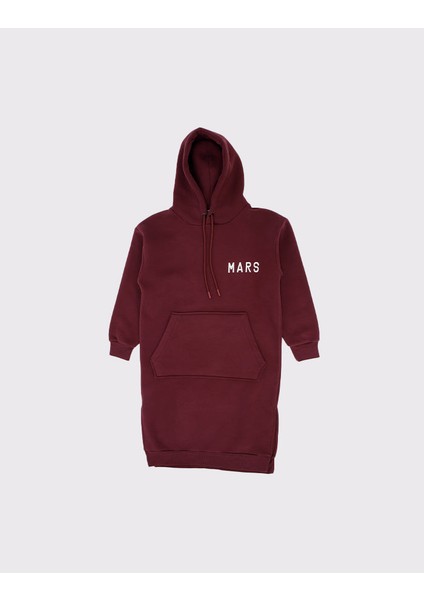 Genç Kız Kapüşonlu Sweatshirt Elbise