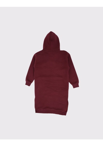 Genç Kız Kapüşonlu Sweatshirt Elbise