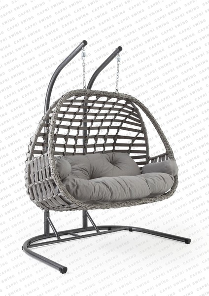 Oylat Çiftli Rattan Bahçe Salıncağı | Balkon Salıncağı