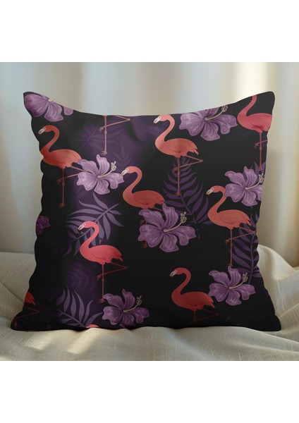 Flamingo Tasarımlı 2'li Yastık Içi ve Kırlent Kılıfı 45CM 113526
