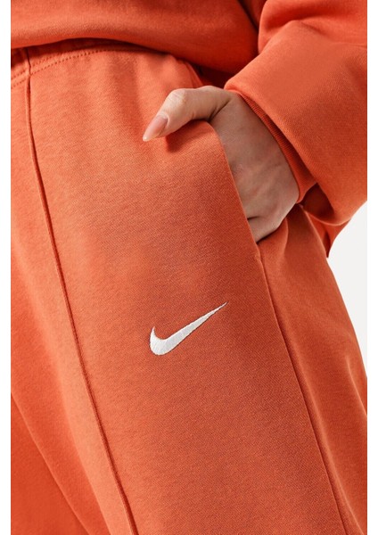 Sportswear Loose Fit Pant Bol ve Uzun Kesim Turuncu Eşofman Altı modelleri