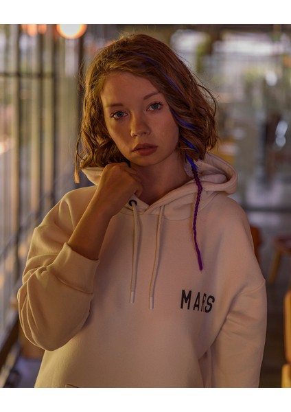Genç Kız Kapüşonlu Sweatshirt Elbise
