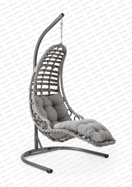 Bodrum Tekli Rattan Bahçe Salıncağı | Balkon Salıncağı